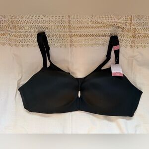Cacique 44B Black Uplift Plunge Bra by Lane Bryant NWT